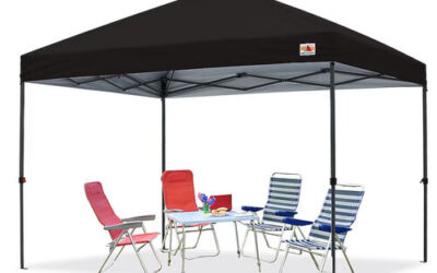 10 X 10 Black Canopy (Includes grass installation)