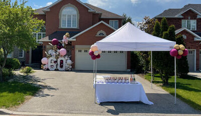 10 X 10 White Canopy (Includes grass installation)