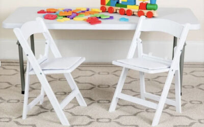 Kids White Resin Chairs (Each)