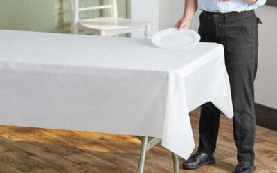 Plastic Tablecloth (Throwaway 54″ X 108″)