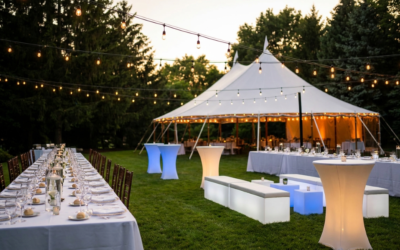 Backyard Event Setup Guide: Tents, Tables, Lighting & Lounge Rentals Explained
