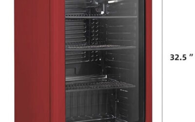 Retro Compact Glass Door Fridge